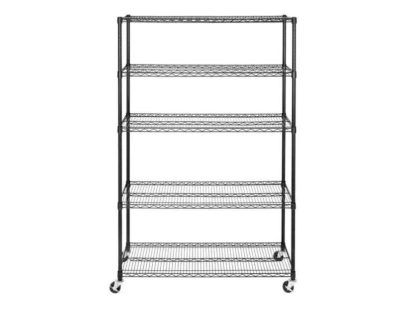 5-Tier 48 x 18 NSF-Certified Steel Wire Shelving Unit