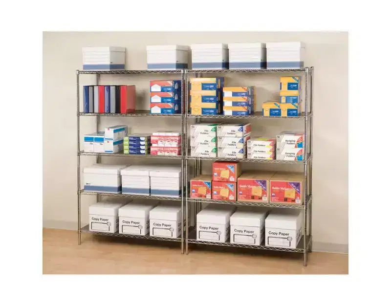 5-Tier 48 x 18 NSF-Certified Steel Wire Shelving Unit