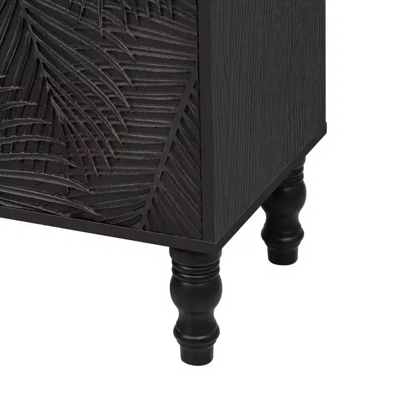 Modern TV Stand Entertainment Center with 2 Storage Cabinets for Living Room