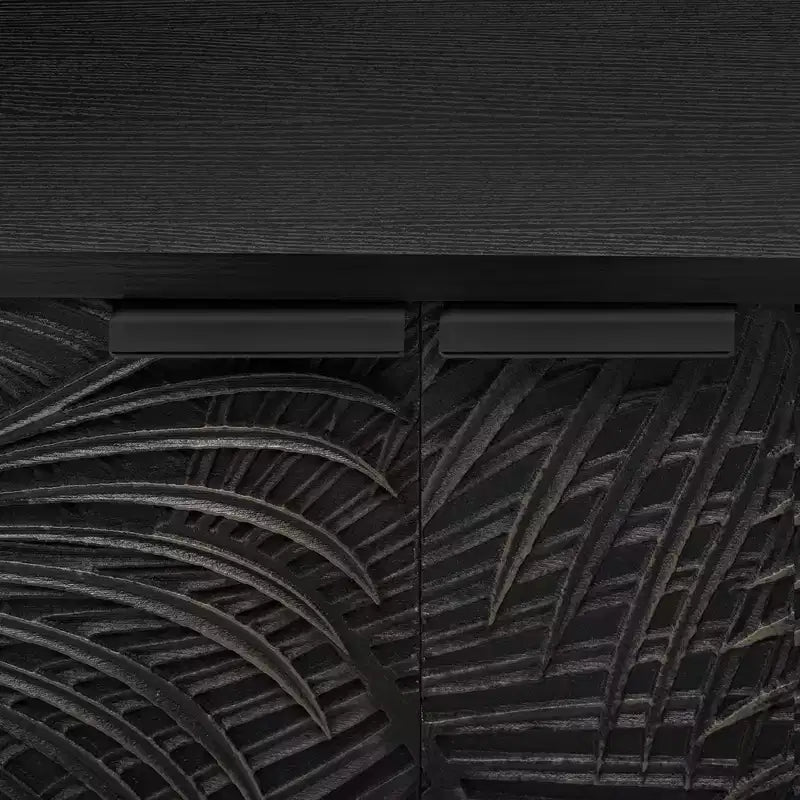 Modern TV Stand Entertainment Center with 2 Storage Cabinets for Living Room