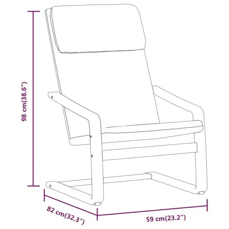 Cream Fabric Accent Armchair - Relaxing Seating for Office and Living Room
