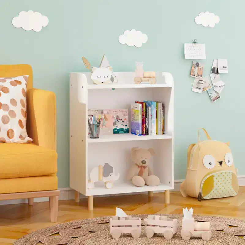 Kids 4-Tier Bookcase, Children's Book Display, Bookshelf Toy Storage Cabinet Organizer,Modern children's bookcase for Children's Room, Nursery