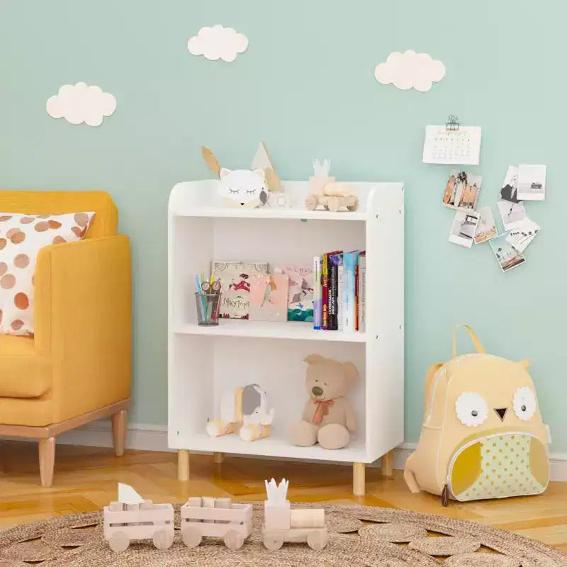 Kids 4-Tier Bookcase, Children's Book Display, Bookshelf Toy Storage Cabinet Organizer,Modern children's bookcase for Children's Room, Nursery