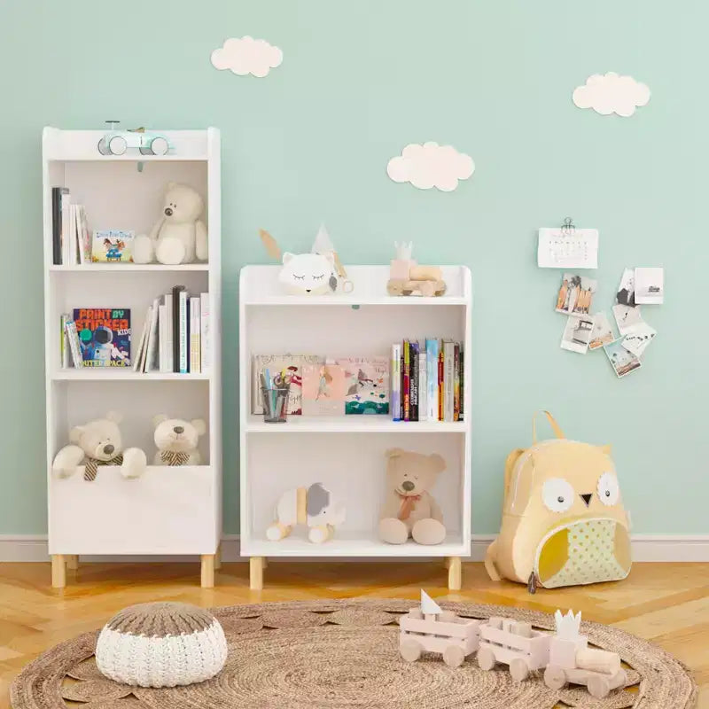 Kids 4-Tier Bookcase, Children's Book Display, Bookshelf Toy Storage Cabinet Organizer,Modern children's bookcase for Children's Room, Nursery