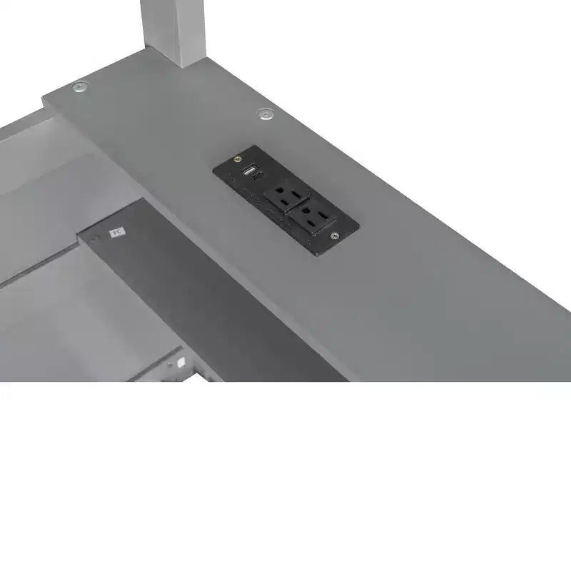 Low Bunk Bed Queen over Queen with Storage Shelves, Wood Bunk Bed with USB Charging Station and LED Light