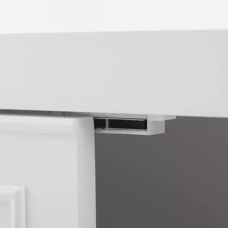 Bathroom Storage Cabinet, Wooden Wall-Mounted Cabinet for Home and Small Spaces, White, 26x22x8in
