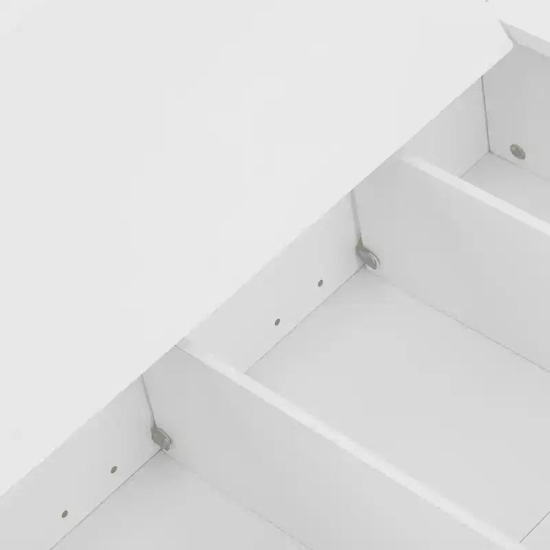 Bathroom Storage Cabinet, Wooden Wall-Mounted Cabinet for Home and Small Spaces, White, 26x22x8in