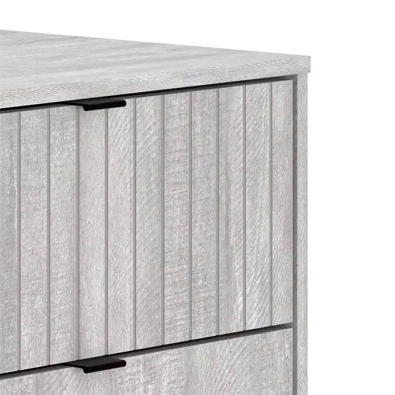 6 Drawer Dresser (Interlock) - Dusty Grey Oak