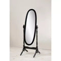 Okak Vintage Swing Full Length Mirror, Full Size Mirror with Oval Shape and Wooden Stand, Floor Mirror for Living Room, Dressing Room