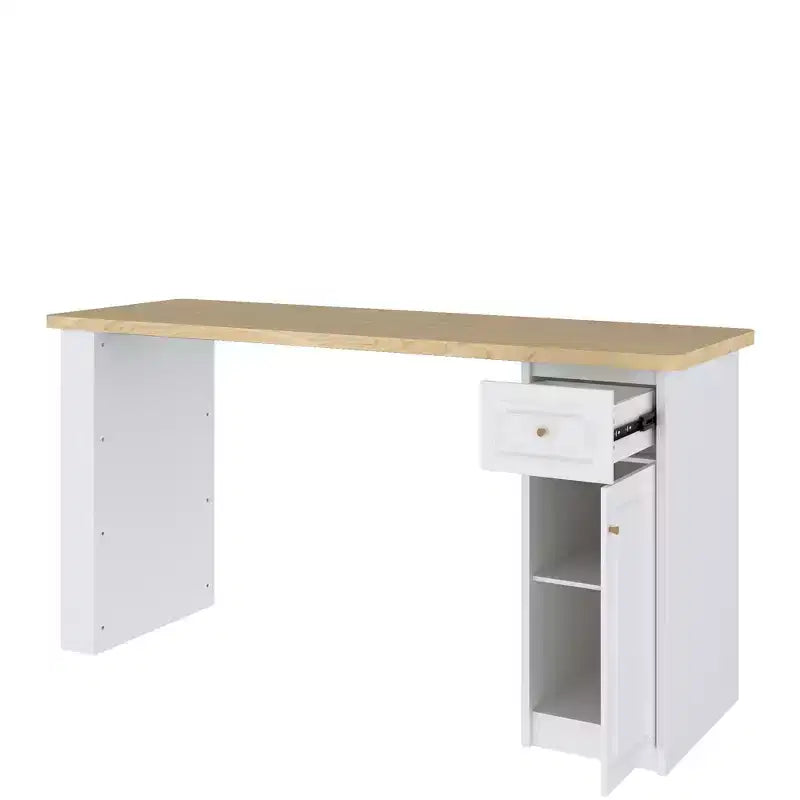 82.6'' Laundry Countertop Storage with Adjustable Shelf & Drawer, Washer Dryer Countertop for Laundry Room